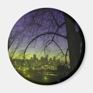 Beskåda av Seattle på gryning Magnet