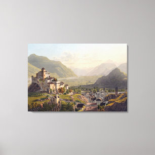 Beskåda av Sion, illustration från 'resan Canvastryck