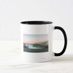 Beskåda av sjön ChabotHayward, CA Mugg