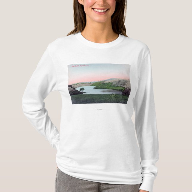 Beskåda av sjön ChabotHayward, CA T-shirt (Framsida)