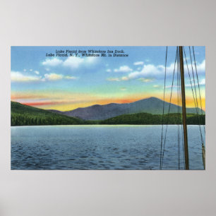 Beskåda av sjön från Whiteface Poster