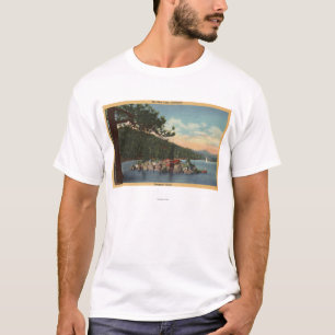 Beskåda av skattön t-shirt