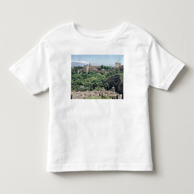 Beskåda av slotten av Alhambraen T-shirt (Framsida)