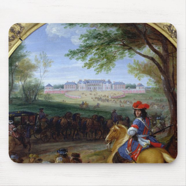 Beskåda av slotten av Versailles i 1669 Musmatta (Framsidan)