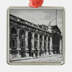Beskåda av Smithfield kött marknadsför, c.1905 Julgransprydnad Metall