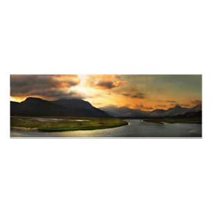Beskåda av Snowdonia från Portmadog Fototryck