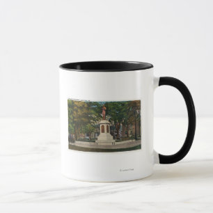 Beskåda av soldat monument mugg