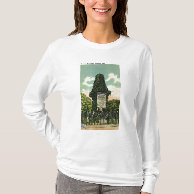 Beskåda av soldat monument t-shirt (Framsida)