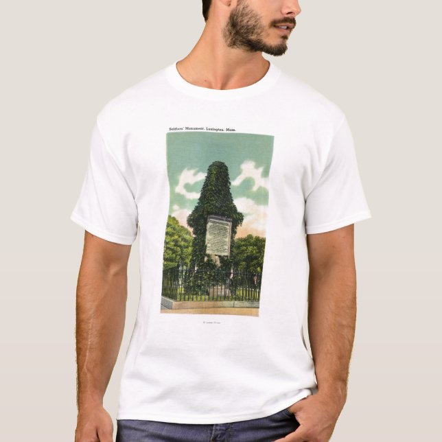Beskåda av soldat monument tee (Framsida)
