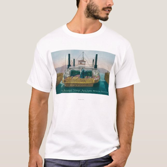 Beskåda av SP-ferryboaten Solano i skeppsdocka Tee Shirt (Framsida)