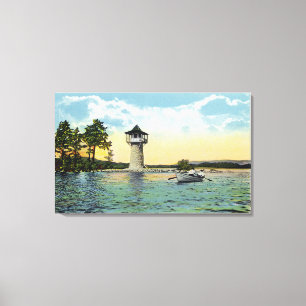 Beskåda av spindlen pekar observatoriumet, canvastryck