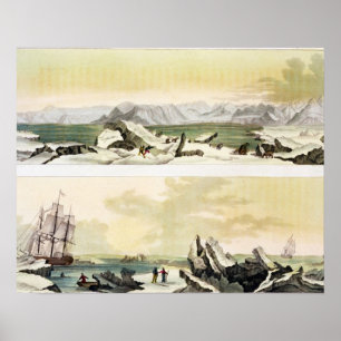 Beskåda av Spitsbergen med "Dorotheaen" (färgen Poster