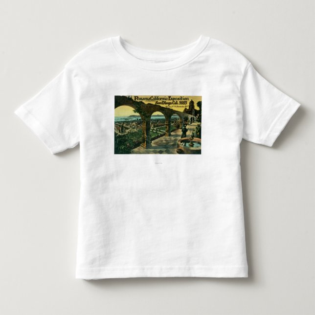 Beskåda av staden från en beskickning, expoen t shirt (Framsida)
