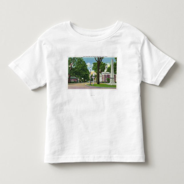 Beskåda av stadshus och den Paterson monumentet Tröja (Framsida)