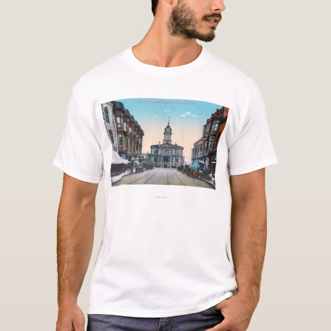 Beskåda av stadshuset Bldg från Washington St T Shirt (Framsida)