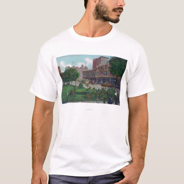 Beskåda av stadshuset ParkOakland, CA T-shirt (Framsida)