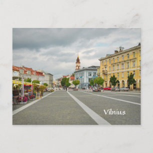 Beskåda av stadshuset, Vilnius Litauen Vykort