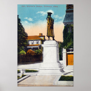 Beskåda av Staty för General Warrens Poster