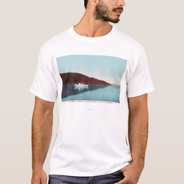 Beskåda av Steamerviskning på sjön T Shirt (Framsida)