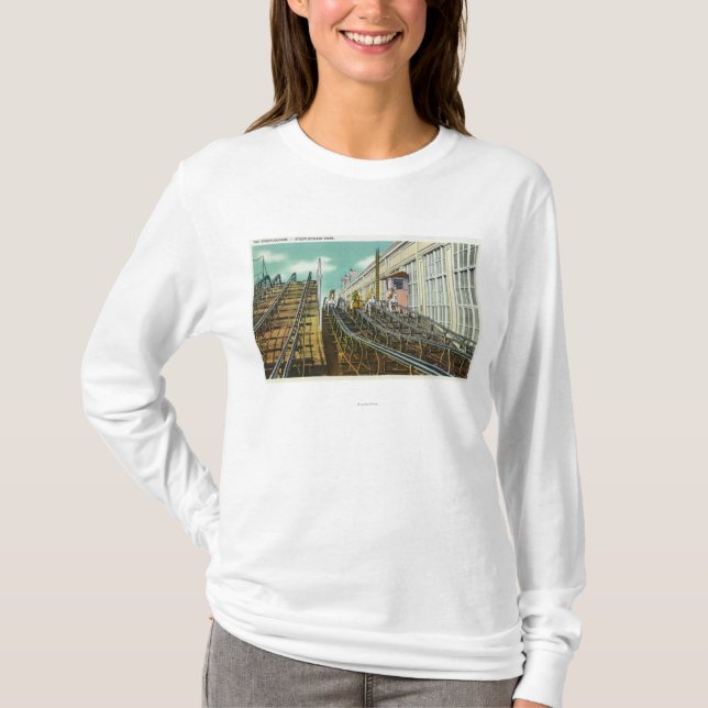 Beskåda av Steeplechaserollercoasteren Tee (Framsida)