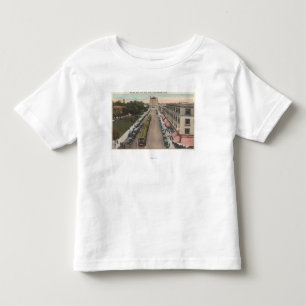 Beskåda av Stillahavs- aveny och stadshus Tee Shirt