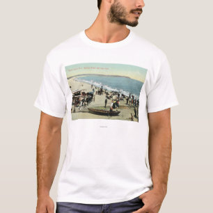 Beskåda av strand- och lerahuvudet t shirt