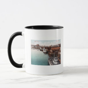 Beskåda av stranden mugg