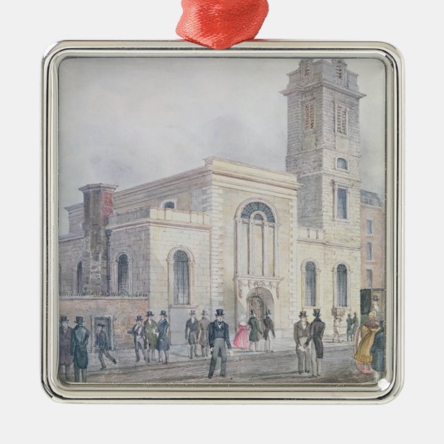 Beskåda av Sts Bartholomew kyrka Julgransprydnad Metall (Framsidan)