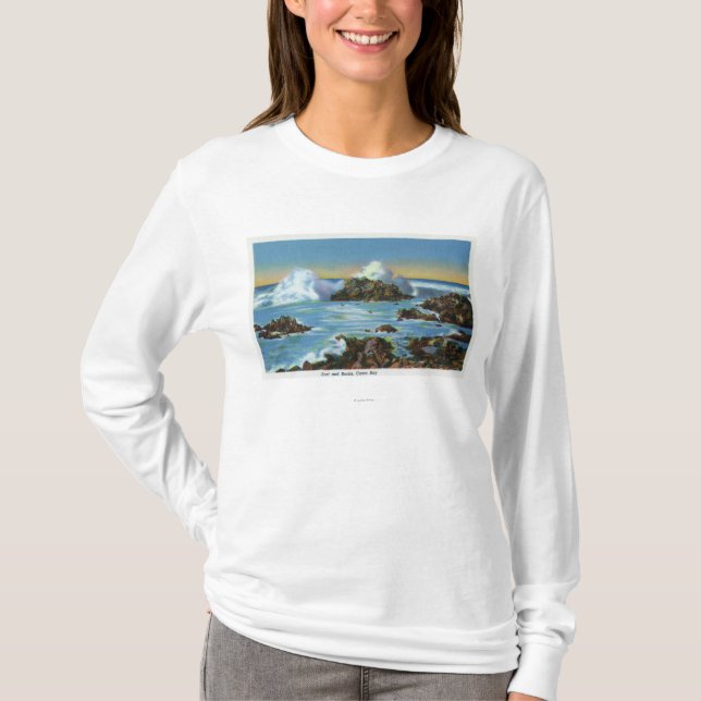 Beskåda av surfa Along stenen Tee Shirt (Framsida)
