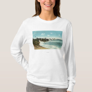Beskåda av surfan och vågbrytaren tee shirt