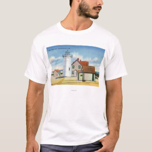 Beskåda av tävlingen pekar fyren t shirt