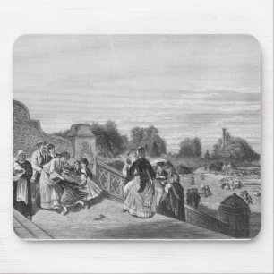 Beskåda av terrassen, Central Park, 1872 Musmatta