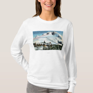 Beskåda av Timberlinelogen, Mt-huva i vinter Tee Shirt