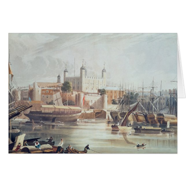 Beskåda av torn av London Hälsningskort (Framsidan Horizontal)