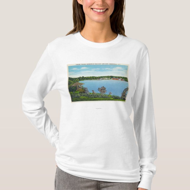 Beskåda av Town från den västra sjövägen Tee Shirt (Framsida)