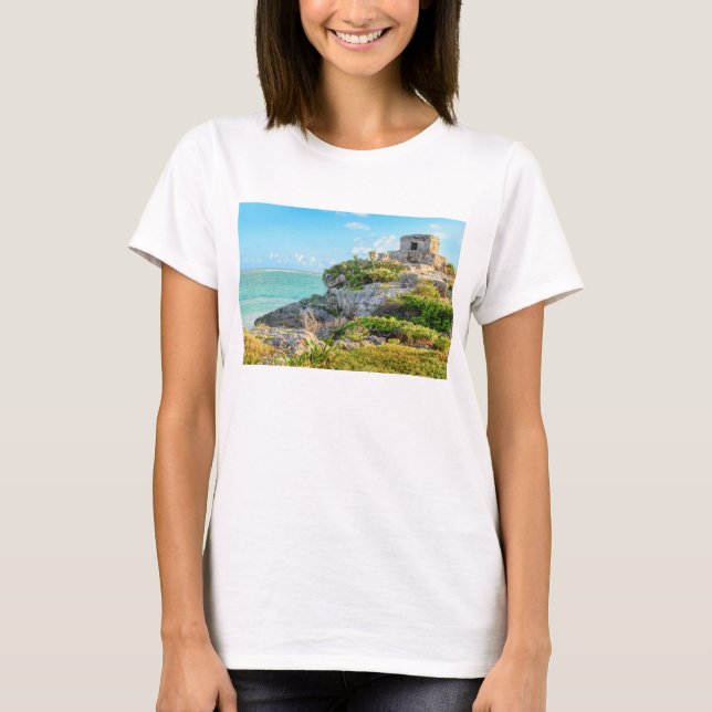 Beskåda av Tulum fördärvar, guden av vind T-shirt (Framsida)