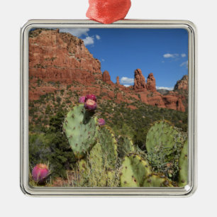 Beskåda av tvilling- Buttes Sedona, Arizona Julgransprydnad Metall