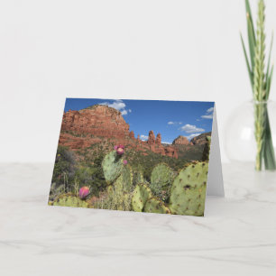 Beskåda av tvilling- Buttes   Sedona, Arizona Kort