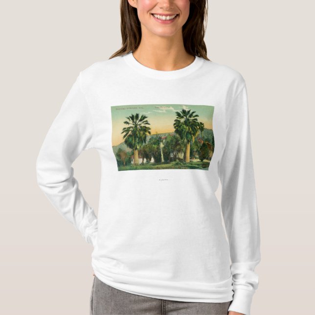 Beskåda av tvilling- PalmsParaiso vårar, CA T-shirt (Framsida)
