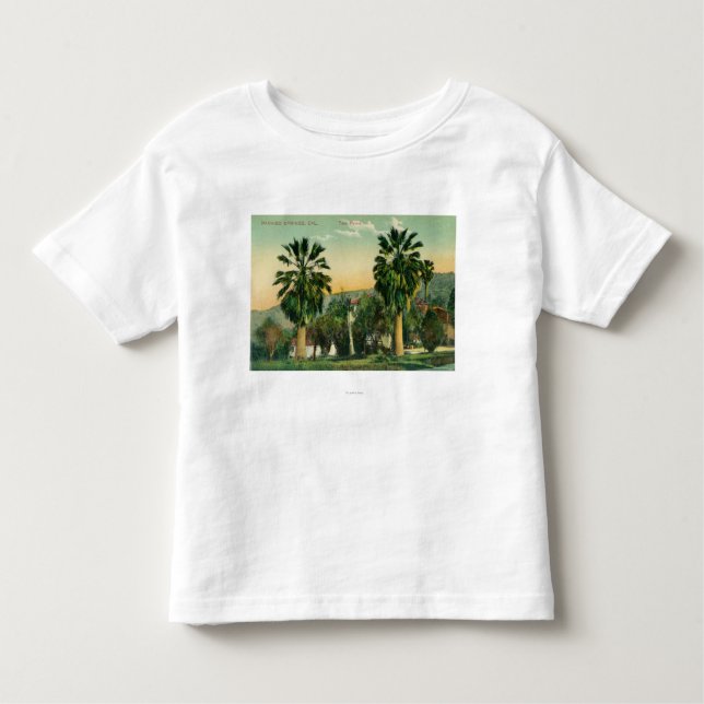 Beskåda av tvilling- PalmsParaiso vårar, CA T-shirt (Framsida)