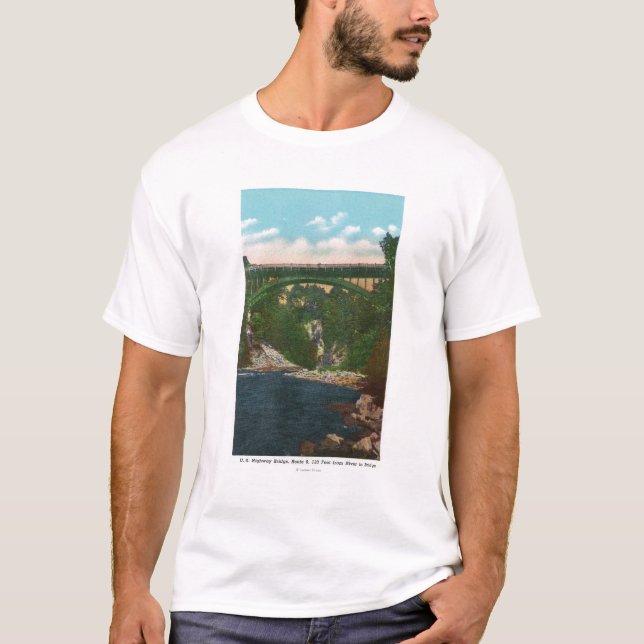 Beskåda av USEN Hwy överbryggar, rutt 9 Tee Shirt (Framsida)
