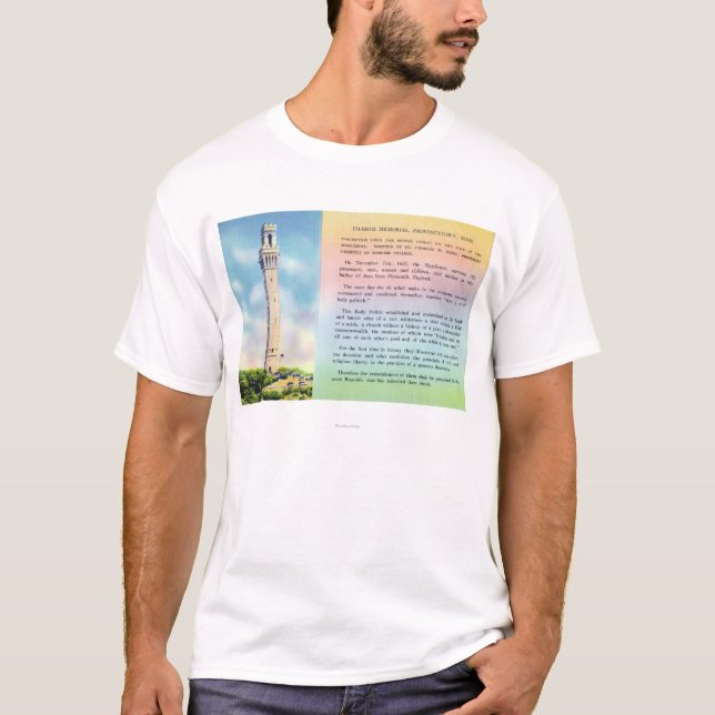 Beskåda av vallfärdar minnesmärken och t shirt (Framsida)