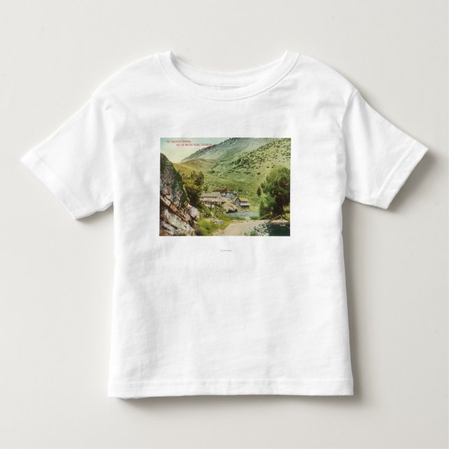 Beskåda av varma Sulphur Springs på den Moffat Tee Shirt (Framsida)