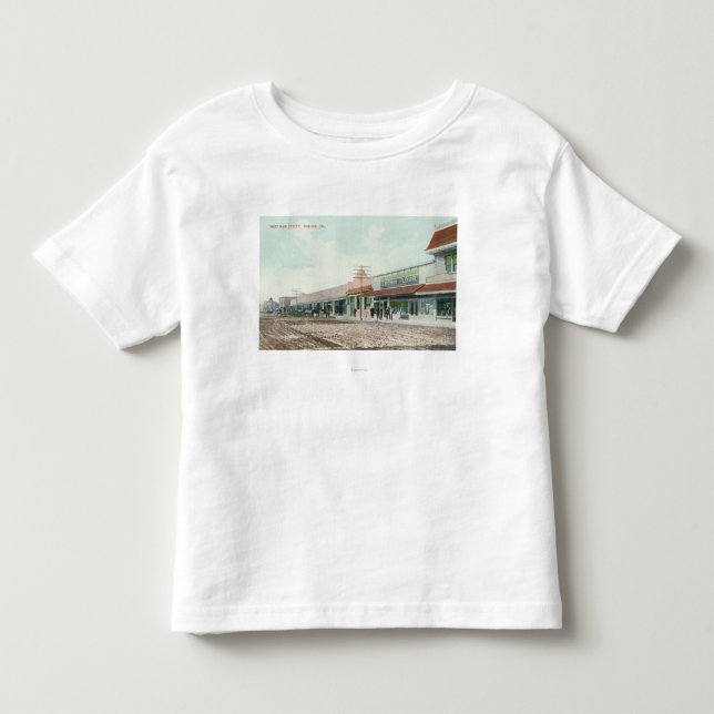 Beskåda av västra huvudsakliga StreetTurlock, CA T-shirt (Framsida)