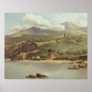 Beskåda av Vico Estense från Sorrento tittar in Poster