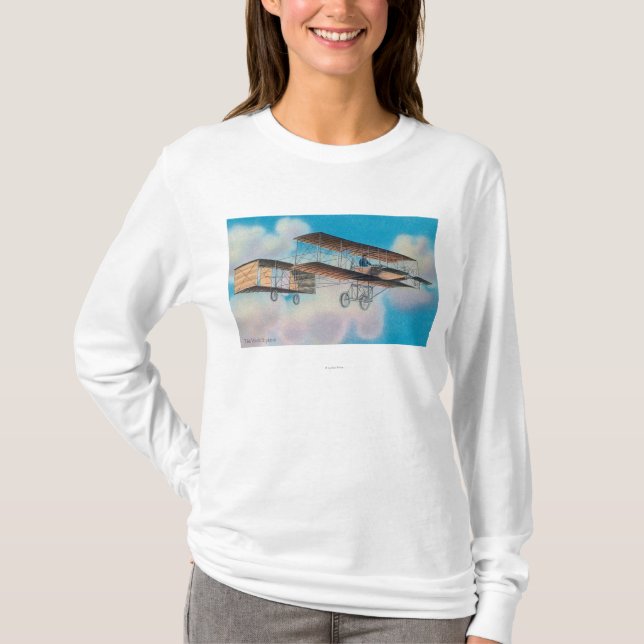 Beskåda av Voisinen BiplaneFrance Tee Shirt (Framsida)