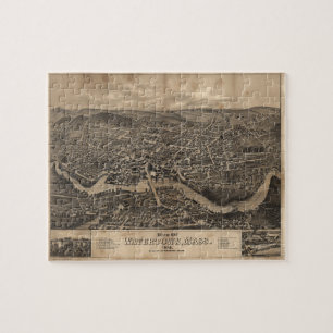 Beskåda av Watertown Massachusetts i 1879 Pussel