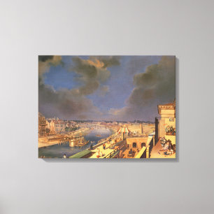 Beskåda av Wien, 1819 (olja på kanfas) Canvastryck