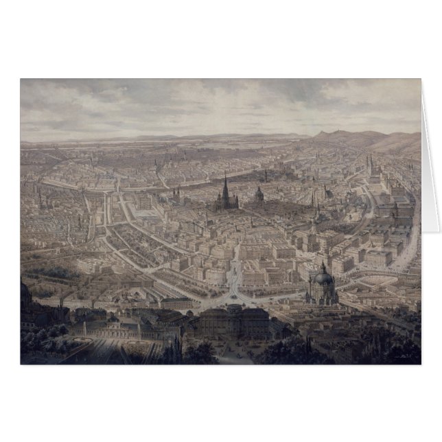 Beskåda av Wien, c.1860 Hälsningskort (Framsidan Horizontal)