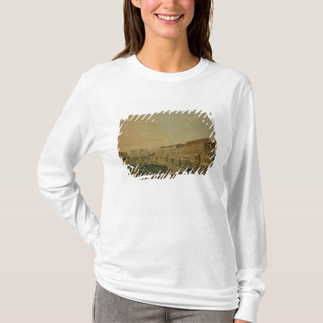 Beskåda av Wilhelmsplatz från söderna, 1773 T Shirt (Framsida)